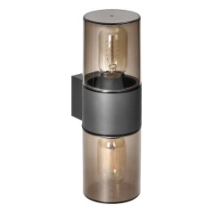 SALVIA trädgårdsbelysning, 2xE27, max. 2x15W, IP54, grå | HandlaSmidigt.se