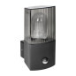PEONIA trädgårdsarmatur med rörelsesensor, E27, max 15W, IP54, svart