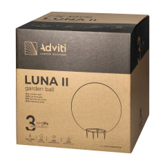 LUNA II trädgårdsbelysning kula, E27, max. 18W, IP65, vit, Ø280 | HandlaSmidigt.se