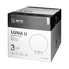 LUNA II trädgårdsbelysning kula, E27, max. 18W, IP65, vit, Ø380 | HandlaSmidigt.se