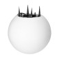 LUNA II trädgårdsbelysning kula, E27, max. 18W, IP65, vit, Ø380