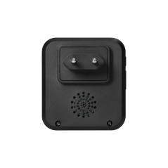 JAG FORTSÄTTER AC, trådlös nätverksklocka, Wi-Fi, batterilös knapp, inlärningssystem, 52 ljud, 200m, svart | HandlaSmidigt.se