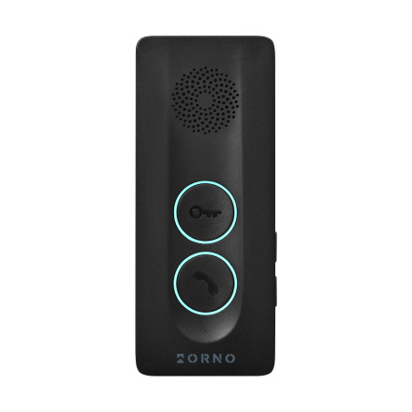 Trådlös dörrtelefonenhet utan hörlurar för utökning av LEKIO-systemet, svart.