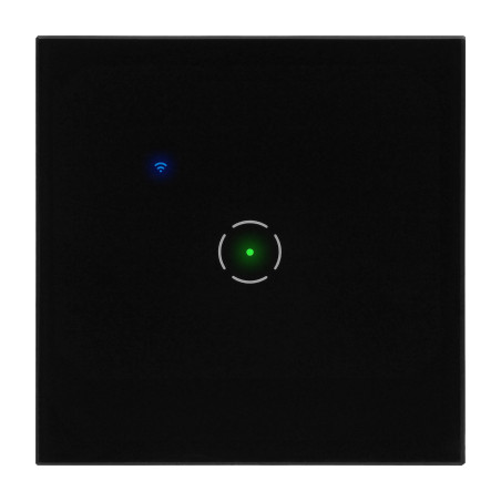 Inbyggnadsswitch enkel Wi-Fi Tuya Smart Home, svart | HandlaSmidigt.se
