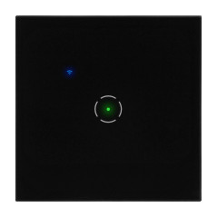 Inbyggnadsswitch enkel Wi-Fi Tuya Smart Home, svart