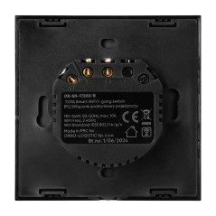 Inbyggnadsswitch enkel Wi-Fi Tuya Smart Home, svart | HandlaSmidigt.se