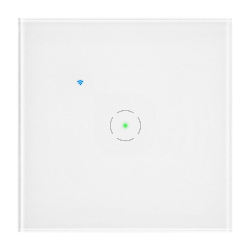 Inbyggnad enkel WiFi-strömbrytare Tuya Smart Home, vit