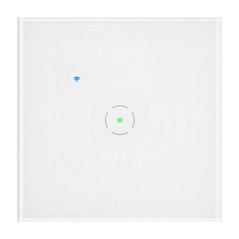 Inbyggnad enkel WiFi-strömbrytare Tuya Smart Home, vit