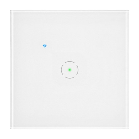 Inbyggnad enkel WiFi-strömbrytare Tuya Smart Home, vit