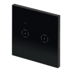 Infälld dubbel WiFi-strömbrytare Tuya Smart Home, svart | HandlaSmidigt.se