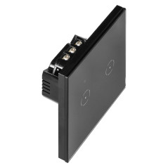 Infälld dubbel WiFi-strömbrytare Tuya Smart Home, svart | HandlaSmidigt.se