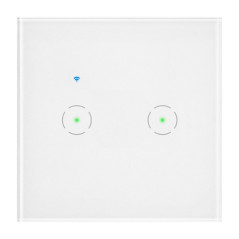 Inbyggnad dubbel WiFi-strömbrytare Tuya Smart Home, vit | HandlaSmidigt.se