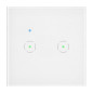 Inbyggnad dubbel WiFi-strömbrytare Tuya Smart Home, vit