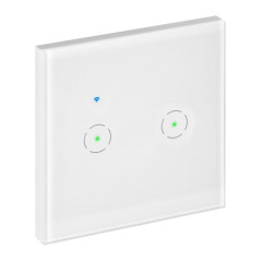 Inbyggnad dubbel WiFi-strömbrytare Tuya Smart Home, vit | HandlaSmidigt.se