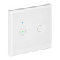 Inbyggnad dubbel WiFi-strömbrytare Tuya Smart Home, vit