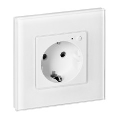 Utomhus enkel Tuya Smart Wi-Fi-uttag, Schuko, vit | HandlaSmidigt.se
