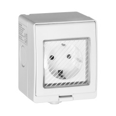 Ytmonterat uttag IP55 Tuya Smart Wi-Fi, Schuko | HandlaSmidigt.se