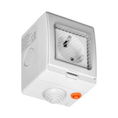 Ytmonterat uttag IP55 Tuya Smart Wi-Fi, Schuko | HandlaSmidigt.se