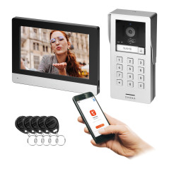 GAYD, enkelvilla videodörrtelefon, 2-trådig, 8', Wi-Fi, pekskärm, 2MP Full HD, RFID, krypterare | HandlaSmidigt.se