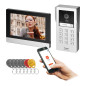 GAYD, enkelvilla videodörrtelefon, 2-trådig, 8', Wi-Fi, pekskärm, 2MP Full HD, RFID, krypterare