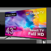 Telewizor Kruger&Matz 43' FHD Google TV 5.0  DVB-T2/T/C  H.265 HEVC