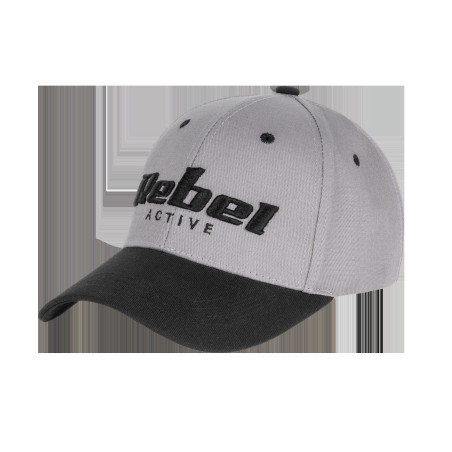 En keps med skärm från Rebel Active, ljusgrå färg, storlek S.
