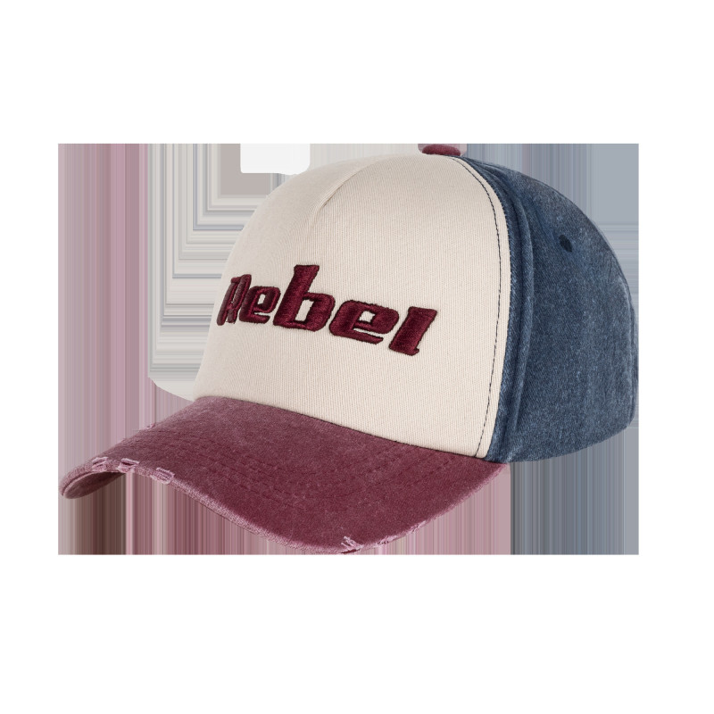 En keps med skärm från Rebel Active, blå-lila färg, storlek S.