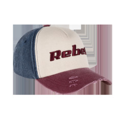 En keps med skärm från Rebel Active, blå-lila färg, storlek S.