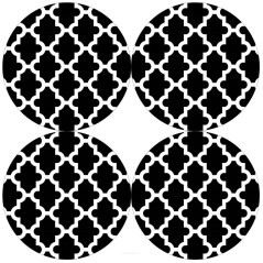 Set med runda bordsunderlägg 4D - MAROCO NIGHT | HandlaSmidigt.se