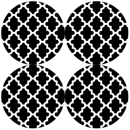 Set med runda bordsunderlägg 4D - MAROCO NIGHT | HandlaSmidigt.se