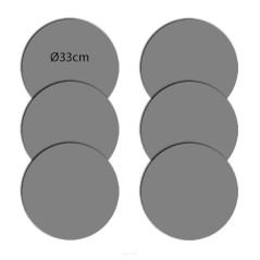 Set med underlägg för runda bord 6D - VALENCIA | HandlaSmidigt.se