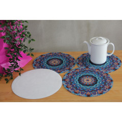 Set med fyra runda underlägg - BARCELONA | HandlaSmidigt.se