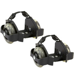 AG234 Rullskridskor med lysande hjul för skor svart