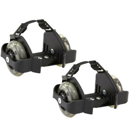 AG234 Rullskridskor med lysande hjul för skor svart