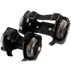 AG234 Rullskridskor med lysande hjul för skor svart