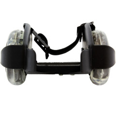 AG234 Rullskridskor med lysande hjul för skor svart