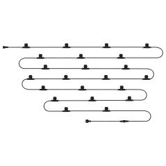 Girlang 20m + 22 filamentlampor