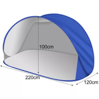 Strandtält 220x120x100cm Trizand 23862
