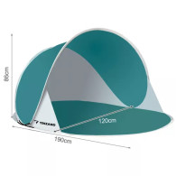 Strandtält 190x86x120cm Trizand 23856