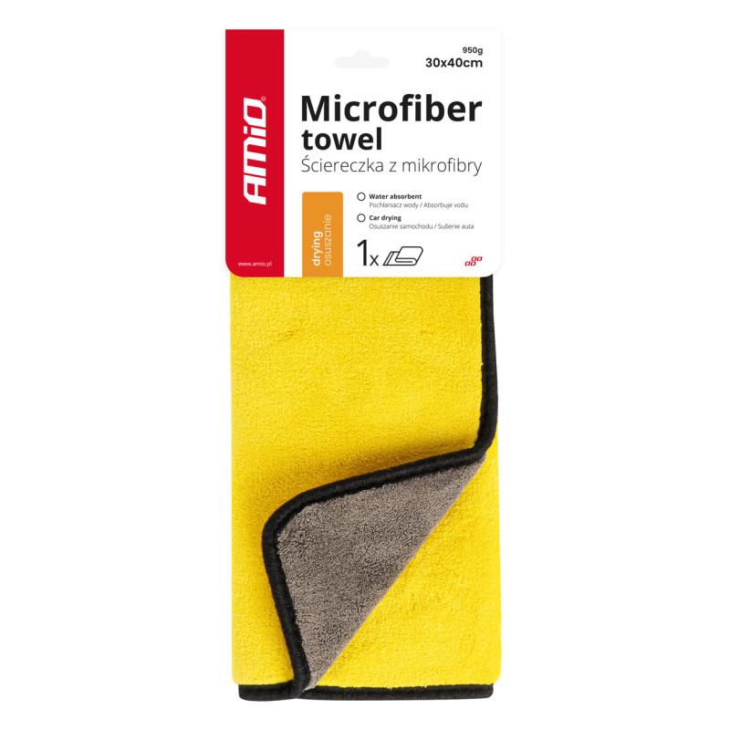 Mikrofiberhandduk för att torka av bilen, 60x40 cm, artikelnummer amio-03756. 

Please let me know if you need any more translat