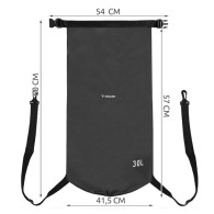 Worek wodoszczelny 30L czarny 23568