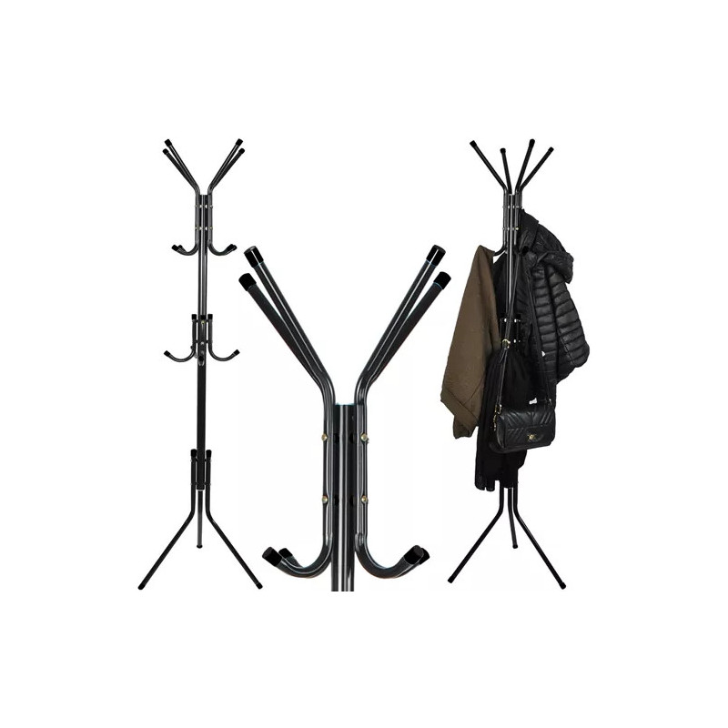 Klädhängare stående 170 cm - svart Ruhhy 23815