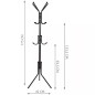 Klädhängare stående 170 cm - svart Ruhhy 23815