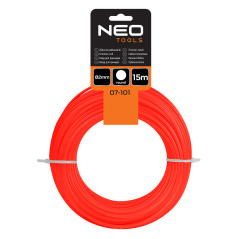 Tråd till trimmer, rund, Ø 2 mm, längd 15 m.