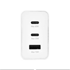 Nätadapter med Power Delivery- och Quick Charge-funktion 65W vit