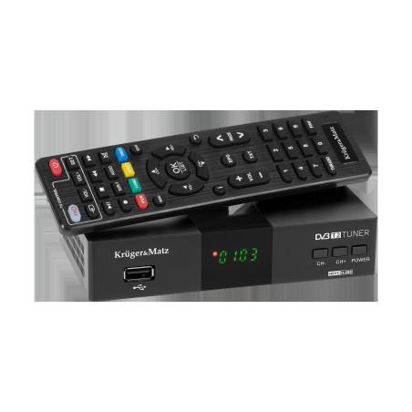 Tuner DVB-T2 H.265 HEVC Kruger&Matz

Tuner DVB-T2 H.265 HEVC Kruger&Matz