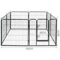 Buren - bur för djur 80x80cm Malatec 23769