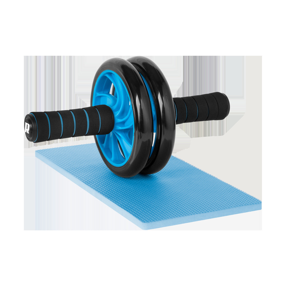 Kółko podwójne, roller do ćwiczeń mięśni brzucha AB Wheel AB-2 , REBEL ACTIVE