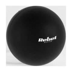 Massageboll 6,25 cm, svart färg, silikonmaterial, REBEL ACTIVE