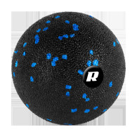 Massageboll 8 cm, svart-blå färg, EPP-material, REBEL ACTIVE